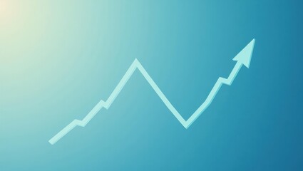 Poster - Conversion Rate Optimization. Arrow is pointing upward on blue background