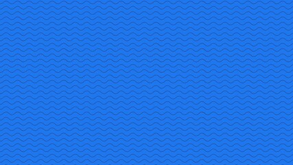 Poster - Seamless blue wavy pattern background animation. Water theme. Geometric design. Ocean waves. Fluid motion and rhythmic texture animated flat 2D backdrop horizontal 4K video abstract continuous