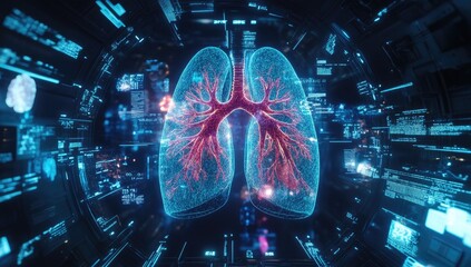Poster - Digital human lungs in medical interface
