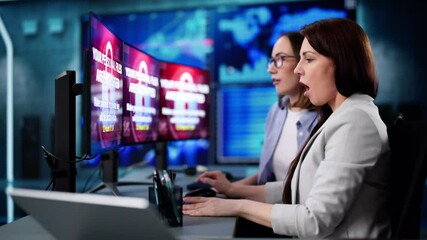 Aufkleber - Ransomware Cyber Attack Using Malware