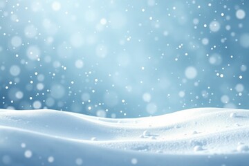 Wall Mural - snowy background with snow flakes and snow flakes on the ground