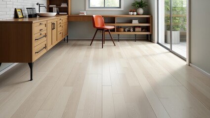 Poster - Spc Flooring. Room has desk, chair, and window in it