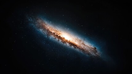 Wall Mural - spiral galaxy in deep space; stunning celestial view