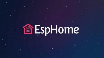 Poster - Esphome. Esphane logo is shown against dark background