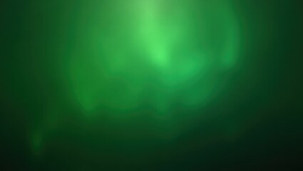 Poster - Green Noise. Aurora lights are green and shining brightly in dark