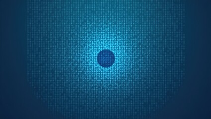 Poster - Mesh Networking. Blue dot is in middle of circle of numbers