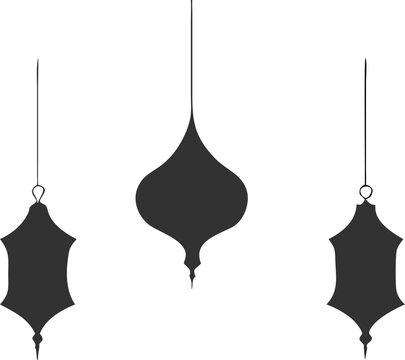 Graceful Eid Mubarak Illustration Silhouette, Calligraphy & Culture.