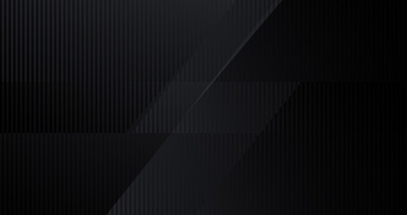 Wall Mural - dark deep black grey dynamic abstract background with diagonal lines. modern creative halftone premi