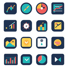 Poster - Business Chart and Graph Icons - Data Analytics and Presentation Toolkit
