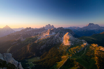 Sticker - Dolomite stuning sunrise from the Lagazuoi refuge