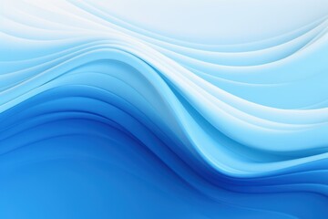 Poster - blue white wavy background texture