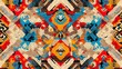 © Cdel - Malagasy Lamba Textile Motif Seamless Design, intricate traditional patterns, vibrant colors, cultural heritage, suitable for fabric printing, wallpaper, or artistic projects