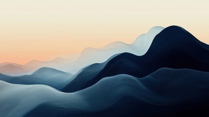 Leinwandbilder - Abstract business background with a soft white color palette and minimalistic style.