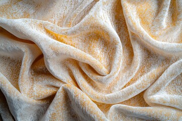 Poster - Elegant close-up of soft velvet fabric with a delicate pattern, showcasing the beautiful texture and luxurious feel, creating a warm and inviting visual.