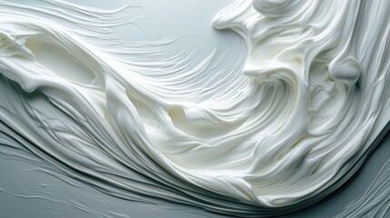 Fototapete - Abstract white background with flowing wave patterns and soft light reflections, ideal for business branding.