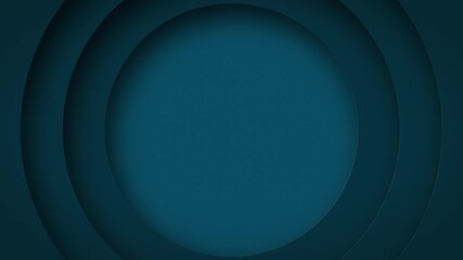 Wall Mural - abstract motion background with three-dimensional dark blue circles expanding and overlapping from t