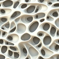 Poster - Seamless Pattern Soft Reticulated Structure with Flowing Smooth Lines