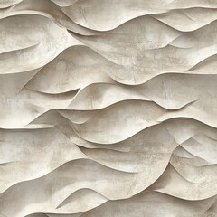 Poster - Textured Ruched Design Seamless Pattern with Stone Like Finish