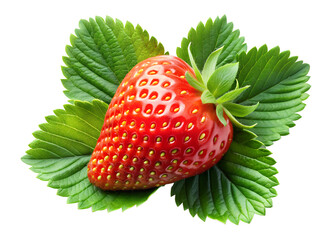 Wall Mural - strawberry isolated on transparent background png