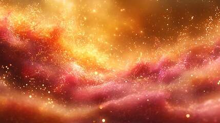 Wall Mural - Abstract cosmic fire background, vibrant colors, digital art, space-like effects