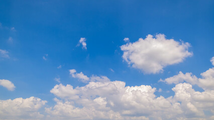 Wall Mural - clear blue sky background,clouds with background, blue sky background with tiny clouds. white fluffy