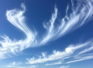 Wall Mural - white clouds in the blue sky, beautiful clouds, background image, banner design, high resolution, no