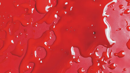 Poster - Abstract red ink blot background with artistic splatters for creative design