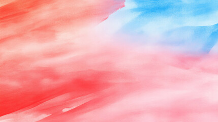 Poster - Abstract red ink blot with blue gradient halo for creative background design