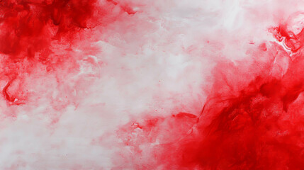 Poster - Abstract red ink blot on gray background for creative design projects