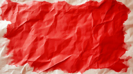 Poster - Textured paper with red ink blot for creative design and art projects
