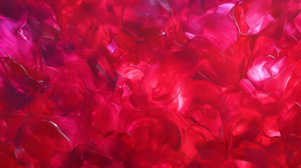 Poster - Abstract expressionism with red ink blots for modern art and design inspiration