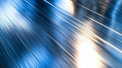Poster - Abstract metallic surface with sharp light reflections for modern design