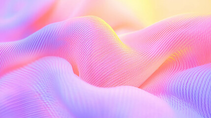 Poster - Abstract soft pastel knit fabric texture with gentle waves design for fashion backgrounds