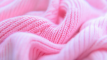 Poster - Soft pink knit fabric texture for fashion design and textile inspiration