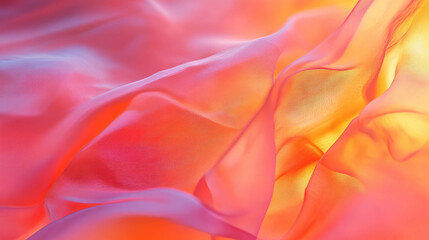 Poster - Colorful flowing fabric texture for elegant background design