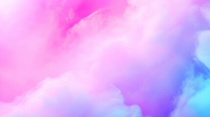 Poster - Dreamy misty background with soft fog texture in pastel colors for creative designs