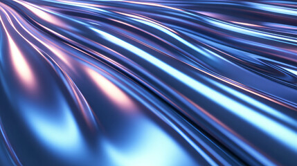 Poster - Soft light reflection on curved metallic surface for modern design projects