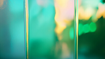 Poster - Abstract soft light reflections on smooth glass background for modern design