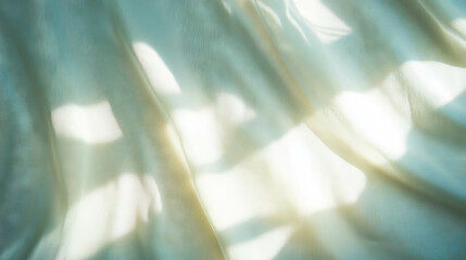 Poster - Soft ambient light through sheer fabric – ideal for peaceful ambiance and design backgrounds