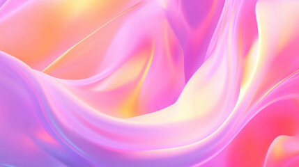 Poster - Abstract soft smoke ribbons with swirling colorful texture for creative design