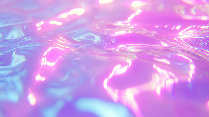 Poster - Iridescent water surface with soft ripple texture for calm and relaxation themes