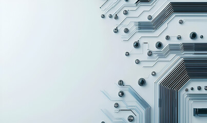 Poster - Abstract Digital Circuit Board Design with Geometric Elements