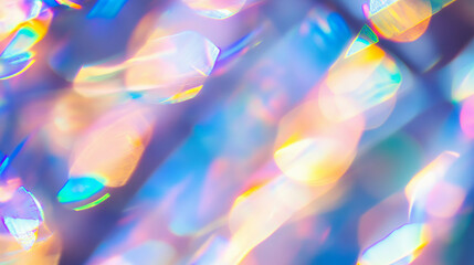 Poster - Vibrant sunlight through colorful stained glass texture for creative design