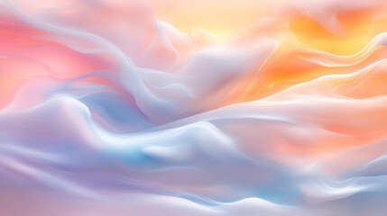 Poster - Ethereal swirling colorful smoke background with soft light for abstract design