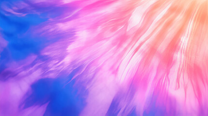 Poster - Vivid tie dye bedspread texture with colorful swirl pattern for home decor