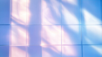 Poster - Soft light through translucent glass panels for modern decor design