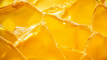 Poster - Abstract yellow broken glass background with crisscross pattern for creative design