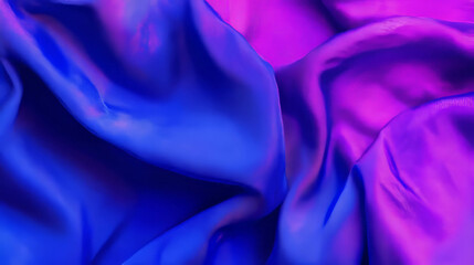Poster - Vibrant neon fabric background with dark and textured elements for creative design