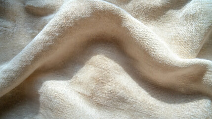 Poster - Natural canvas fabric with uneven texture for artistic background and design