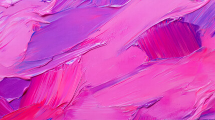 Poster - Vibrant pink and purple canvas texture with visible brushstrokes for artistic design